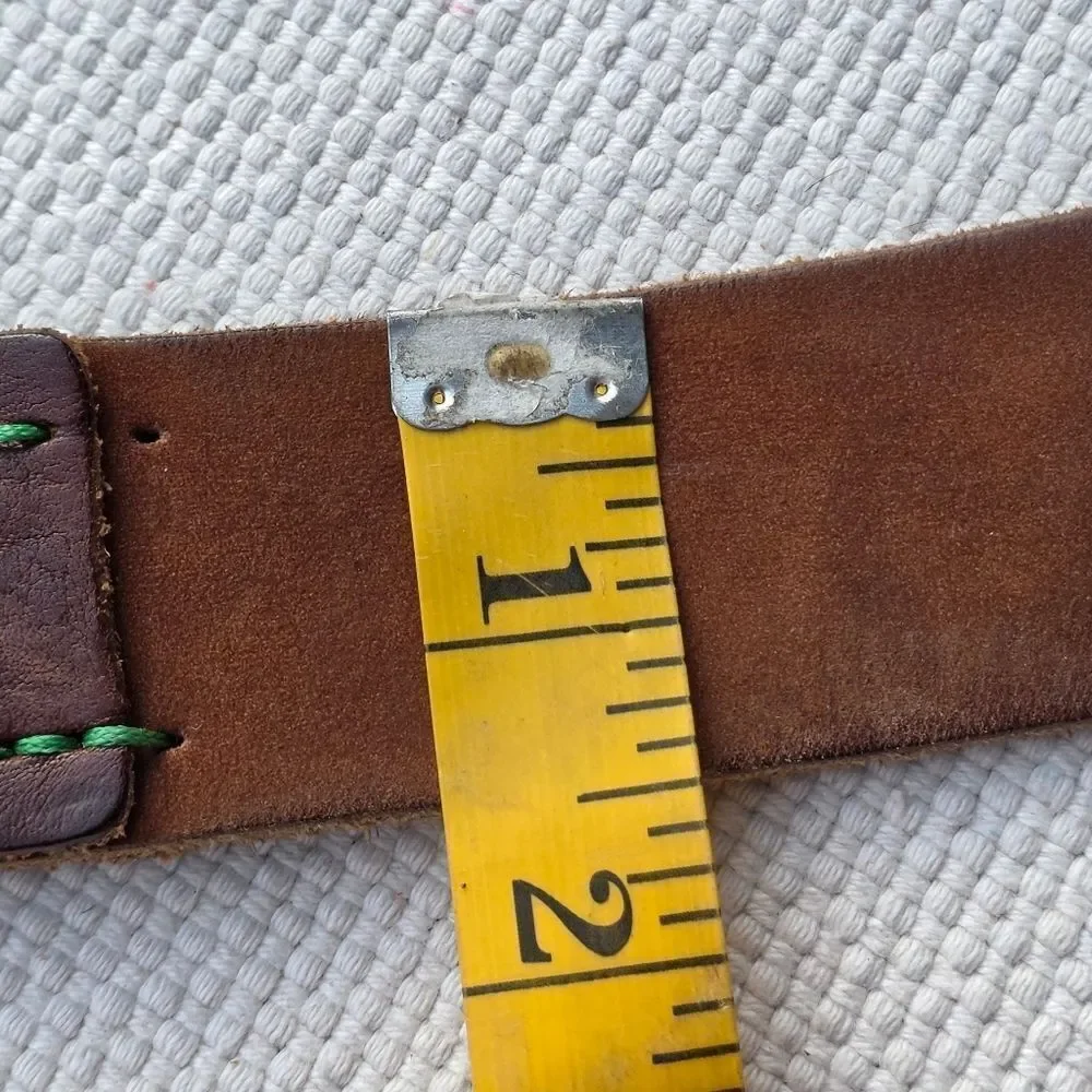 Ted baker brown leather belt broken in